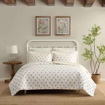 Laura Ashley Dorrie Easy Care Quilt Set