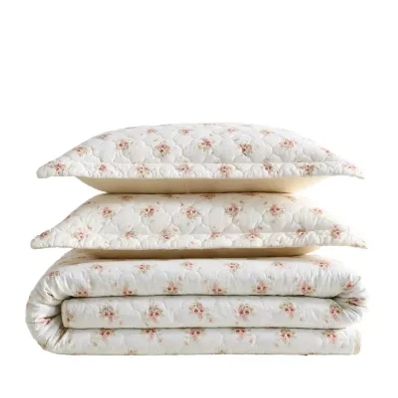 Laura Ashley Dorrie Easy Care Quilt Set