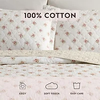 Laura Ashley Dorrie Easy Care Quilt Set