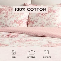 Laura Ashley Toile Delight Easy Care Comforter Set