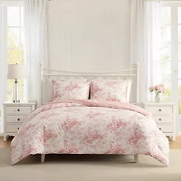 Laura Ashley Toile Delight Easy Care Comforter Set