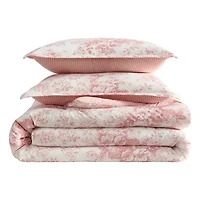 Laura Ashley Toile Delight Easy Care Comforter Set