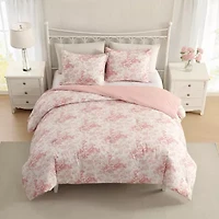 Laura Ashley Toile Delight Easy Care Comforter Set