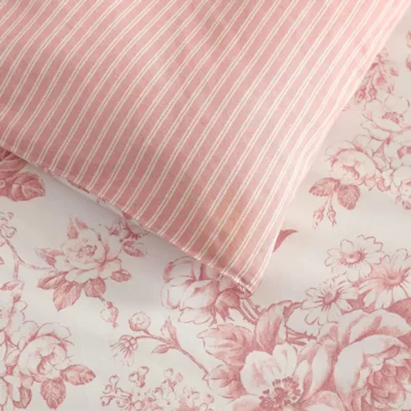 Laura Ashley Toile Delight Easy Care Comforter Set