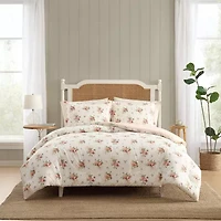 Laura Ashley Ribbon Bouquet Easy Care Comforter Set