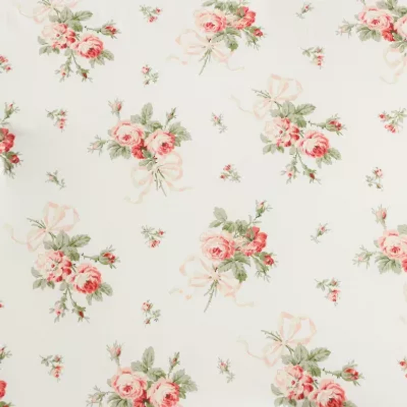 Laura Ashley Ribbon Bouquet Easy Care Comforter Set