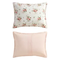 Laura Ashley Ribbon Bouquet Easy Care Comforter Set