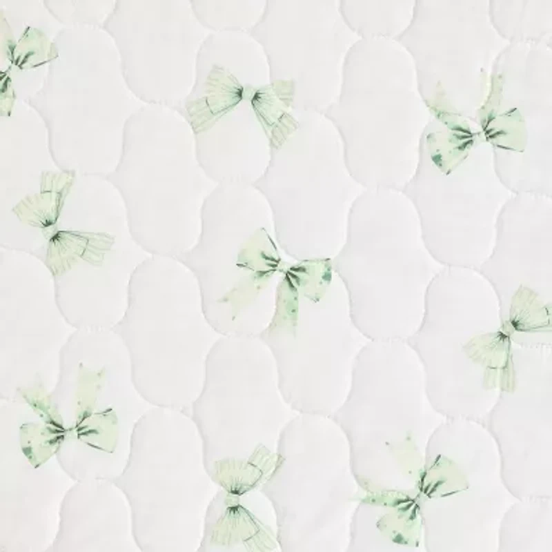 Laura Ashley Bouncy Bows Easy Care Quilt Set