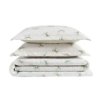 Laura Ashley Bouncy Bows Easy Care Quilt Set