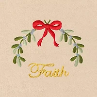 Linum Home Textiles Christmas Ideals Embroidered 2-pc. Hand Towel