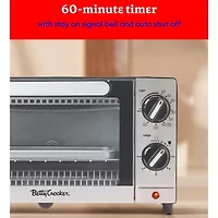 Betty Crocker Black Toaster Oven