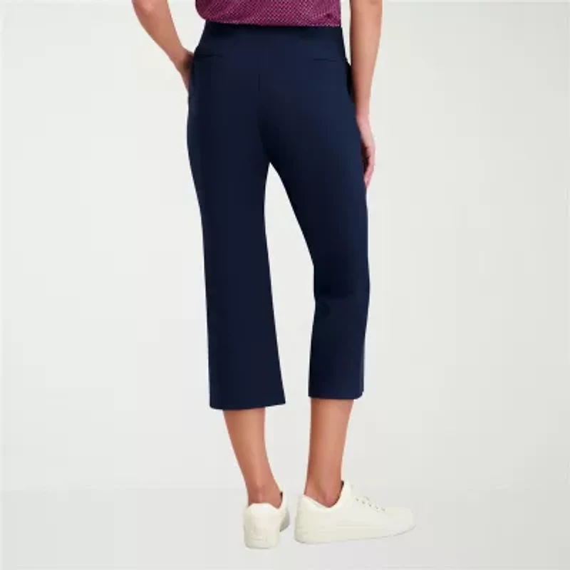 Stella Parker Womens Ankle Mid Rise Cropped Pant