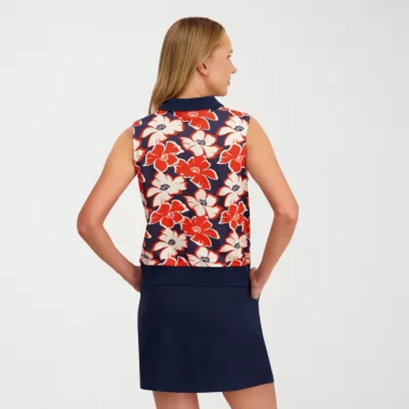 Stella Parker Womens Sleeveless Polo Shirt