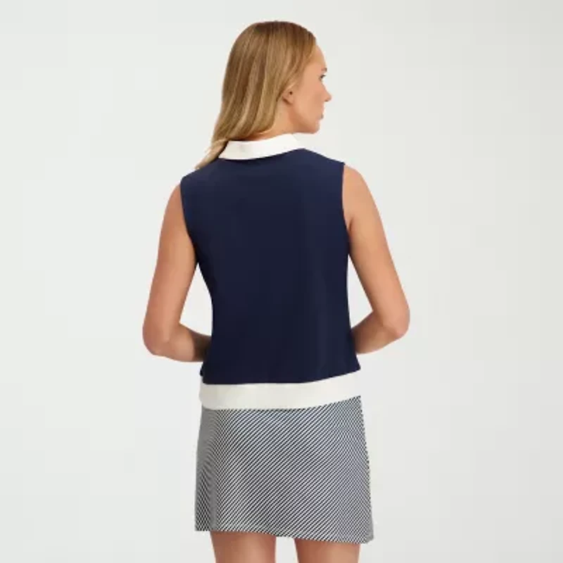 Stella Parker Womens Sleeveless Polo Shirt