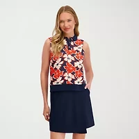 Stella Parker Womens Sleeveless Polo Shirt