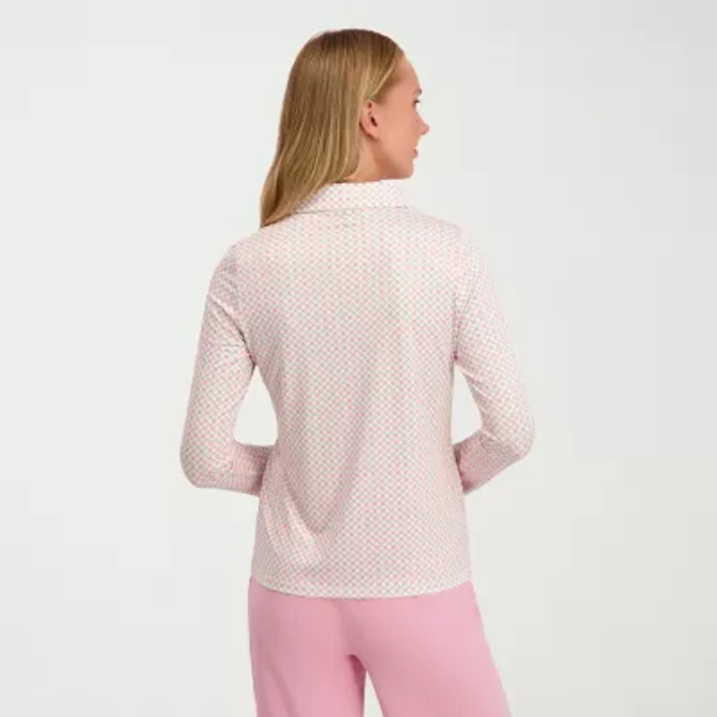 Stella Parker Womens Long Sleeve Polo Shirt