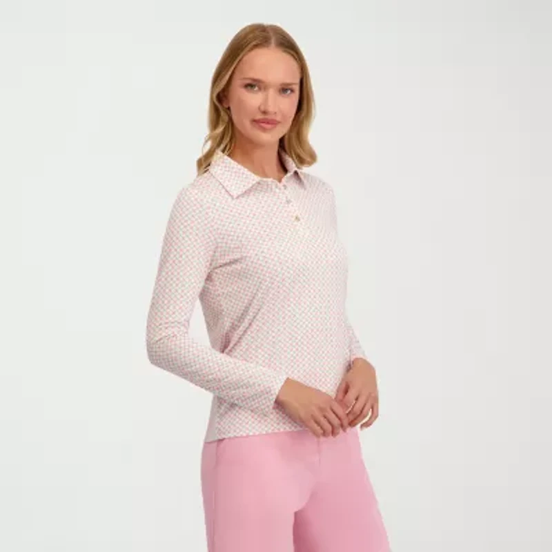 Stella Parker Womens Long Sleeve Polo Shirt