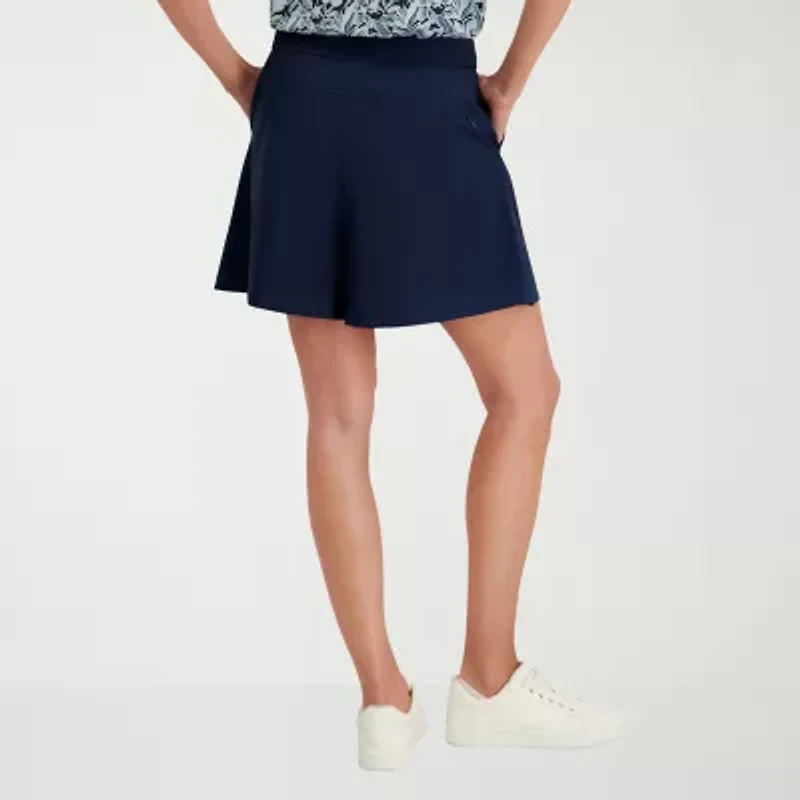 Stella Parker Womens Mid Rise Stretch Fabric Golf Short