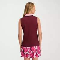 Stella Parker Womens Sleeveless Polo Shirt