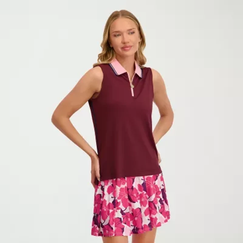 Stella Parker Womens Sleeveless Polo Shirt