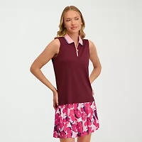 Stella Parker Womens Sleeveless Polo Shirt
