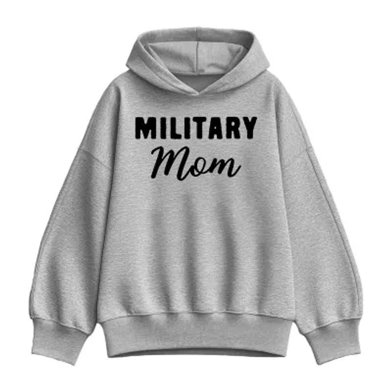 Military Mom Womens Long Sleeve Hoodie