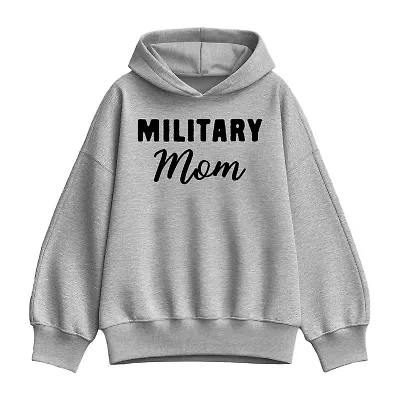 Military Mom Womens Long Sleeve Hoodie