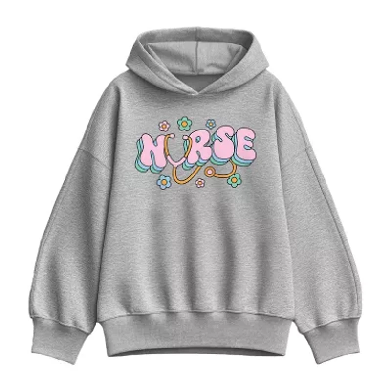 Nurse Flowers Womens Long Sleeve Hoodie