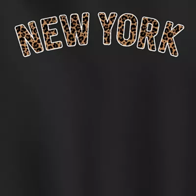 Leopard Ny Womens Long Sleeve Hoodie