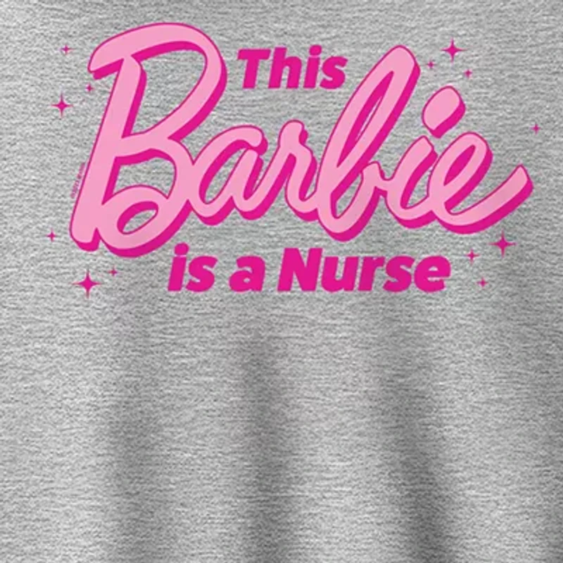 Nurse Womens Long Sleeve Barbie Hoodie