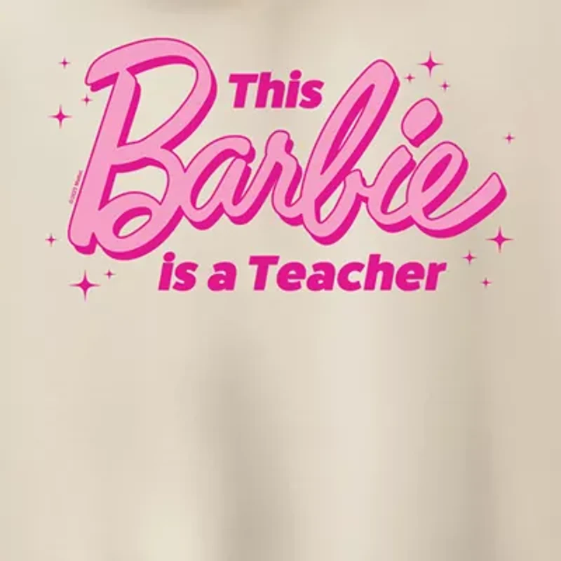 Barbie Teacher Womens Long Sleeve Barbie Hoodie