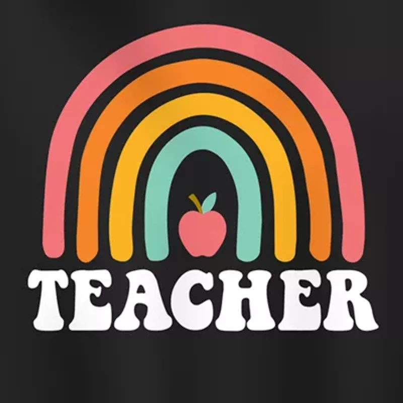 Teacher Rainbow Womens Long Sleeve Hoodie