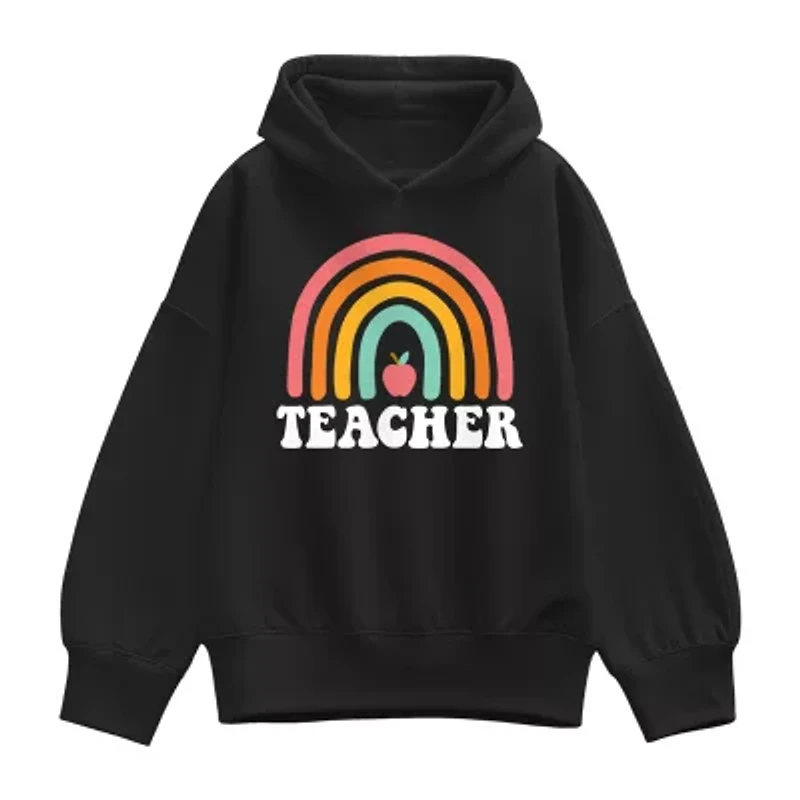 Teacher Rainbow Womens Long Sleeve Hoodie
