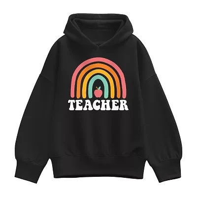 Teacher Rainbow Womens Long Sleeve Hoodie