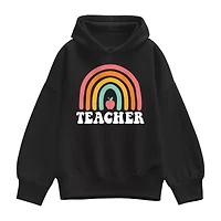 Teacher Rainbow Womens Long Sleeve Hoodie