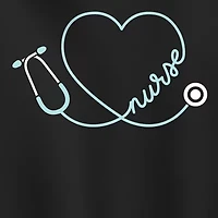 Nurse Heart Womens Long Sleeve Hoodie