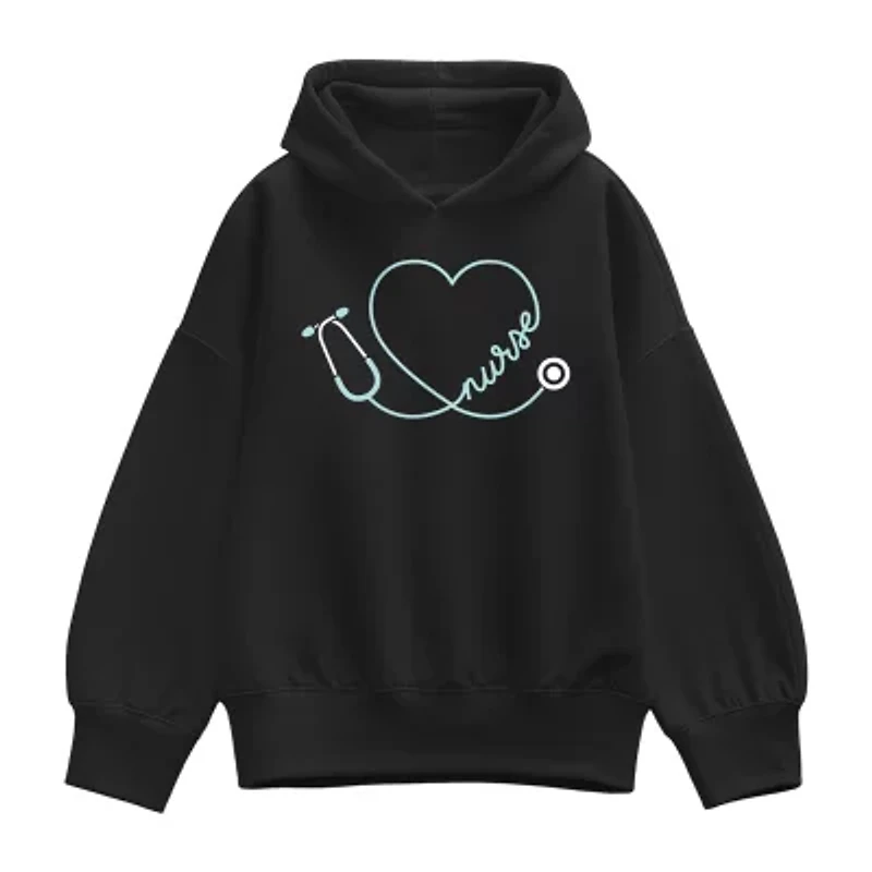 Nurse Heart Womens Long Sleeve Hoodie