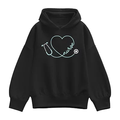 Nurse Heart Womens Long Sleeve Hoodie