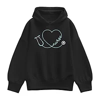 Nurse Heart Womens Long Sleeve Hoodie