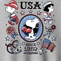 Peanuts Usa Tattoos Womens Long Sleeve Hoodie