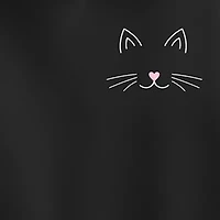 Cat Face Womens Long Sleeve Hoodie