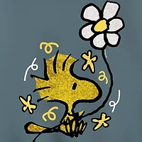 Woodstock Flower Womens Long Sleeve Peanuts Hoodie