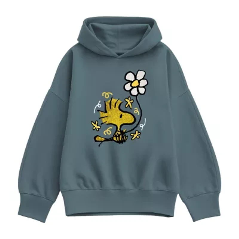 Woodstock Flower Womens Long Sleeve Peanuts Hoodie