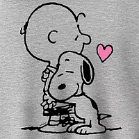 Snoopy Charlie Hug Womens Long Sleeve Hoodie