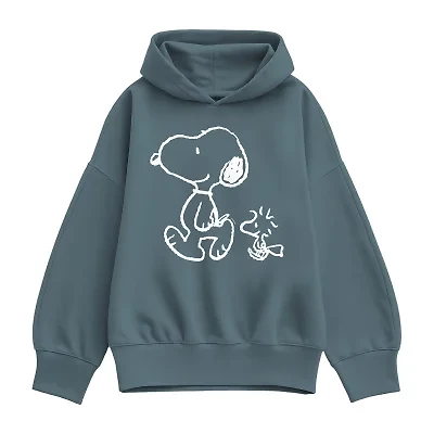 Walking Chalk Womens Long Sleeve Snoopy Hoodie