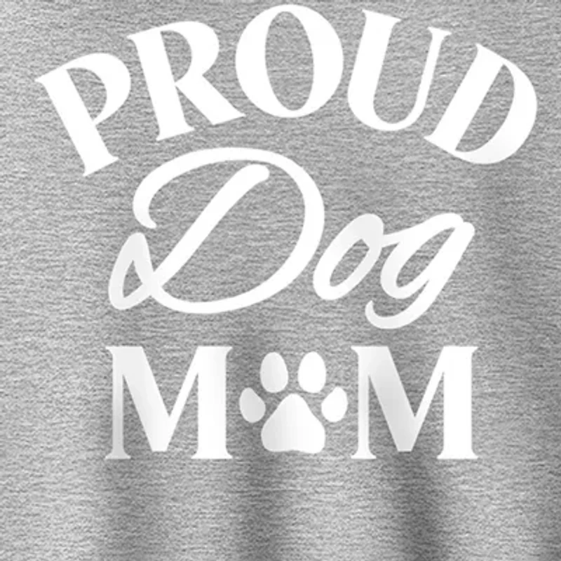 Proud Dog Mom Womens Long Sleeve Hoodie
