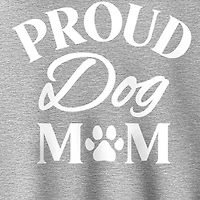 Proud Dog Mom Womens Long Sleeve Hoodie