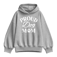 Proud Dog Mom Womens Long Sleeve Hoodie