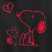 Snoopy Broken Heart Womens Long Sleeve Hoodie
