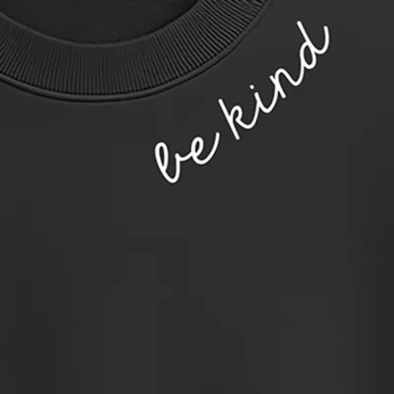 Be Kind Womens Crew Neck Long Sleeve Pullover Sweater
